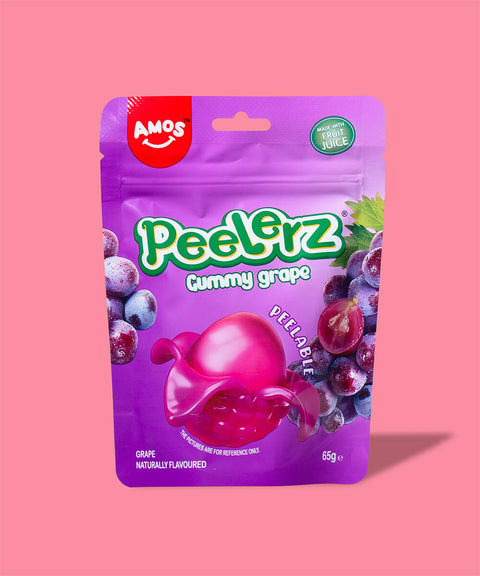 Gummibärchen auf rosa Hintergrund