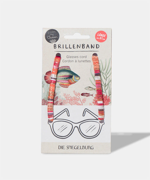 Brillenband auf grauem Hintergrund