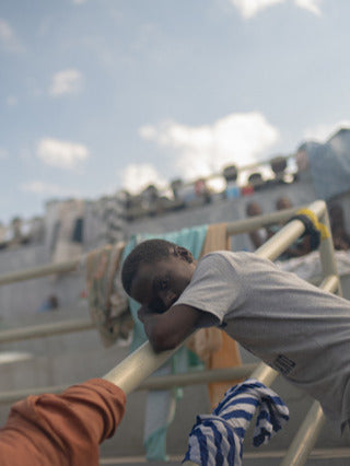 Junge in Haiti
