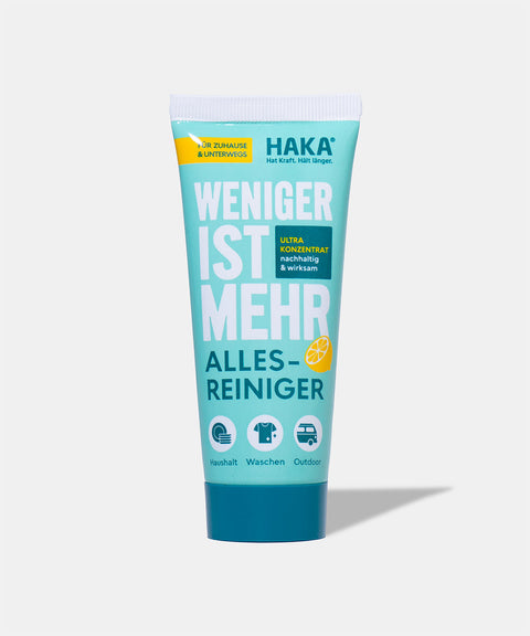 Allesreiniger vor grauem Hintergrund 