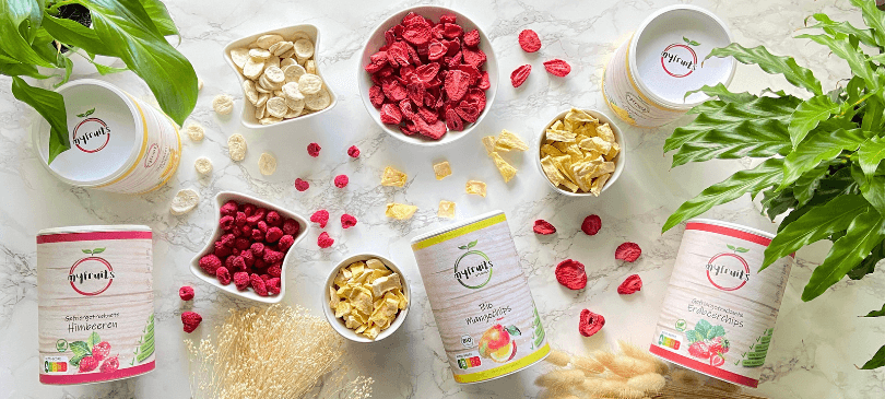 myFruits: gefriergetrocknete Früchte und Fruchtpulver