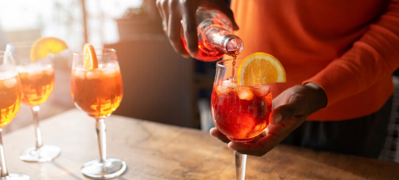 MONIN Orange Spritz – dein veganes Rezept, mit oder ohne Alkohol