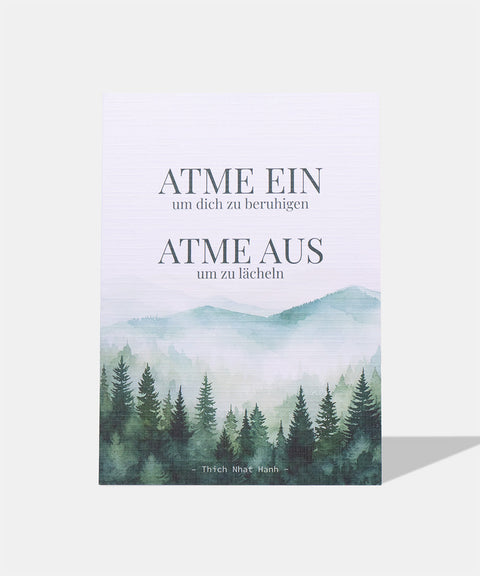 atme ein atme aus achtsamkeitskarte