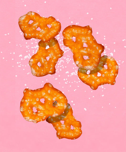 Knusprige Mini Flat Brezeln