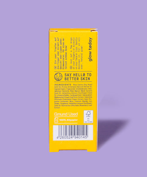 Pflegeöl mit Goldpartikeln