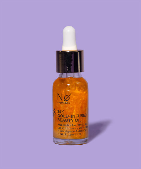 Pflegeöl mit Goldpartikeln