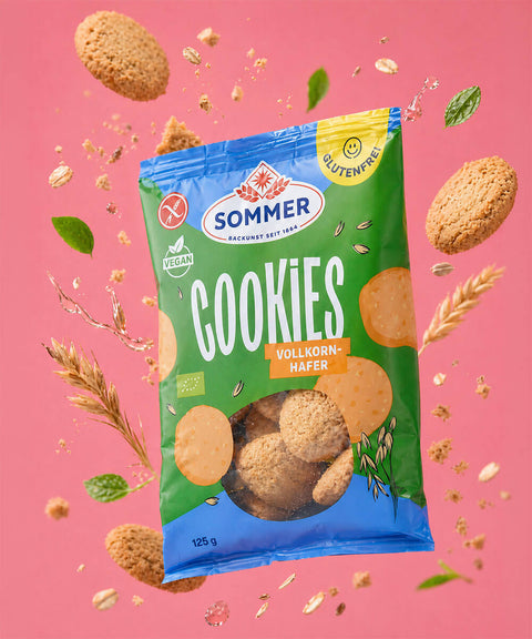 Vollkorn-Hafer Cookies
