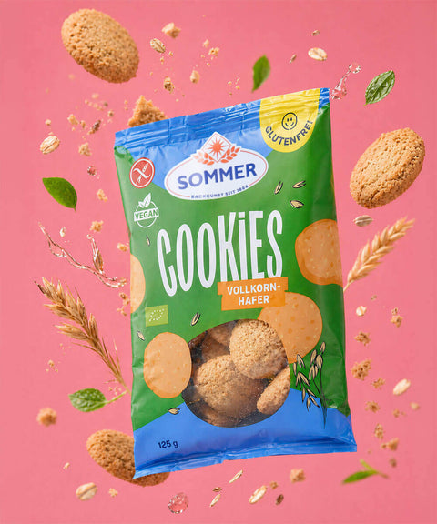Vollkorn-Hafer Cookies
