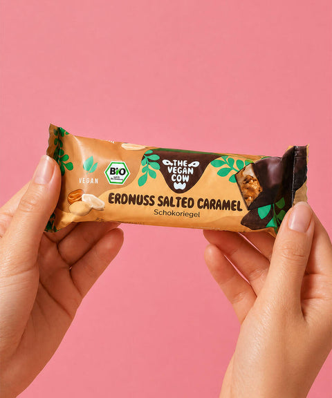 Erdnuss Salted Caramel Riegel