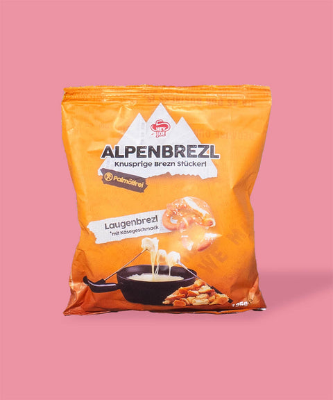 Knusprige Brezel Stücke mit Käse