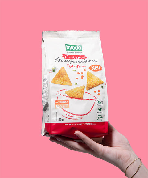 Knuspriger Bio-Protein-Snack