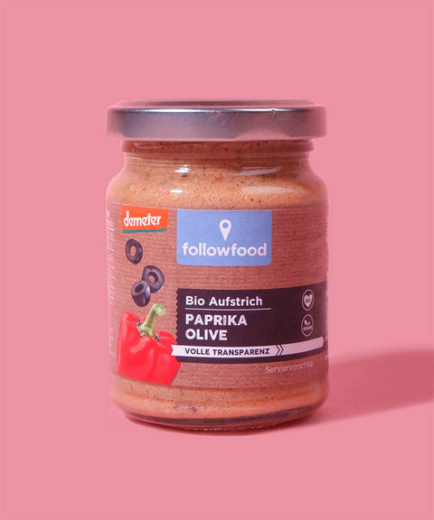 Bio-Brotaufstrich Paprika Olive