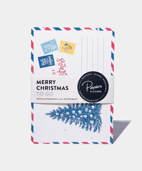 Weihnachtskarten aus Apfelpapier